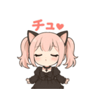 【ゴスロリ娘の彼女】（個別スタンプ：40）
