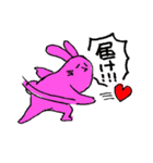 がんばる無気力うさぎ（個別スタンプ：3）