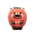 レピパです。(レッサーピーチパンダ)（個別スタンプ：4）