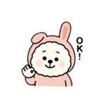 着ぐるみもふもふビションフリーゼ♡（個別スタンプ：3）