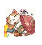 福袋猫助 2（個別スタンプ：2）
