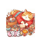 福袋猫助 2（個別スタンプ：4）