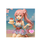 私から大好きな君へ（個別スタンプ：7）