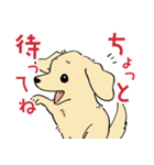 陽気なダックスフンド/イエロー（個別スタンプ：20）