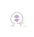 アニメーション（白玉）（個別スタンプ：1）