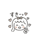 ribbon girl bibi ୨୧（個別スタンプ：10）