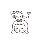 ribbon girl bibi ୨୧（個別スタンプ：12）