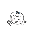 ribbon girl bibi ୨୧（個別スタンプ：13）