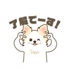 白いチワワの敬語スタンプ（個別スタンプ：16）