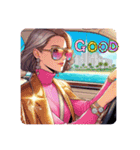 #Driving along the seaside sunny day.（個別スタンプ：12）
