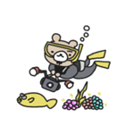 くまさんダイバー（個別スタンプ：23）