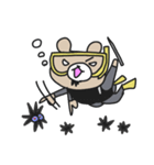 くまさんダイバー（個別スタンプ：27）