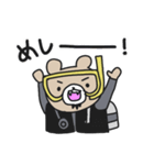 くまさんダイバー（個別スタンプ：33）