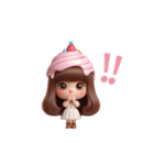 アイスの女の子（日常会話：返事編）（個別スタンプ：9）