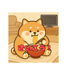ぽっちゃりまる柴犬（個別スタンプ：6）