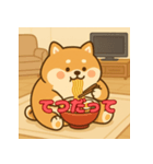 ぽっちゃりまる柴犬（個別スタンプ：8）