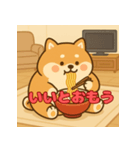 ぽっちゃりまる柴犬（個別スタンプ：21）