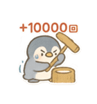 ポイ活＆無料配布をたしなむペンギン（個別スタンプ：10）