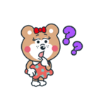 毎日使える！くまのリリィ スタンプ！（個別スタンプ：19）