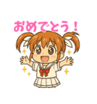 ツインテールとセーラー服（個別スタンプ：2）
