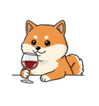 シュールでかわいい柴犬のスタンプ（個別スタンプ：24）