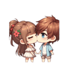 ちびっこカップル♡（個別スタンプ：13）