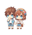 ちびっこカップル♡（個別スタンプ：16）