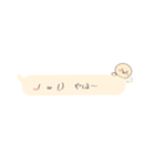毎日使える顔文字ちゃんスタンプ（個別スタンプ：1）