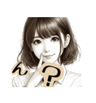 女性会社員の毎日使える挨拶スタンプ！（個別スタンプ：15）