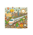 日帰り鉄道（個別スタンプ：3）