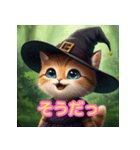 ゆるカワ魔界ねこ（個別スタンプ：13）
