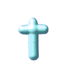オリジナルキャラ作ろー【水色】（個別スタンプ：4）