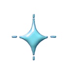 オリジナルキャラ作ろー【水色】（個別スタンプ：8）