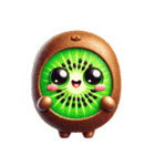 可愛いキウイのリアクション（個別スタンプ：1）