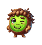 可愛いキウイのリアクション（個別スタンプ：4）