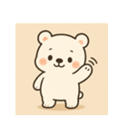 のんびりシロクマ日和（個別スタンプ：4）