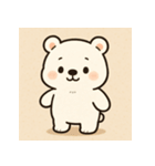 のんびりシロクマ日和（個別スタンプ：6）