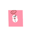 雪だるまちゃんの日常で使えるスタンプ（個別スタンプ：1）