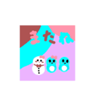 雪だるまちゃんの日常で使えるスタンプ（個別スタンプ：3）