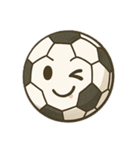 サッカーボール風スタンプ（個別スタンプ：3）