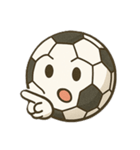 サッカーボール風スタンプ（個別スタンプ：5）