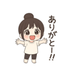 【ゆるっとお団子ヘア彼女】（個別スタンプ：13）