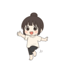 【ゆるっとお団子ヘア彼女】（個別スタンプ：22）