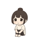 【ゆるっとお団子ヘア彼女】（個別スタンプ：26）