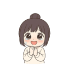 【ゆるっとお団子ヘア彼女】（個別スタンプ：29）