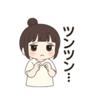 【ゆるっとお団子ヘア彼女】（個別スタンプ：33）