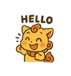 シーサーくん（English）（個別スタンプ：3）