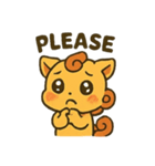 シーサーくん（English）（個別スタンプ：9）