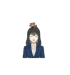 ARuAのやさしい英語（個別スタンプ：9）