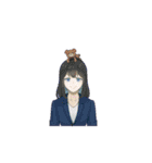 ARuAのやさしい英語（個別スタンプ：10）